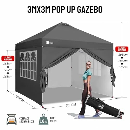 CROWN SHADES Pop Up Gazebo