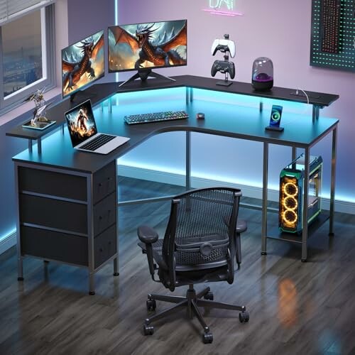 Seventable L-Shaped Gaming Desk